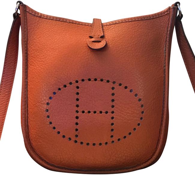 Hermes Evelyne Tpm Orange Leather Cross Body Bag
