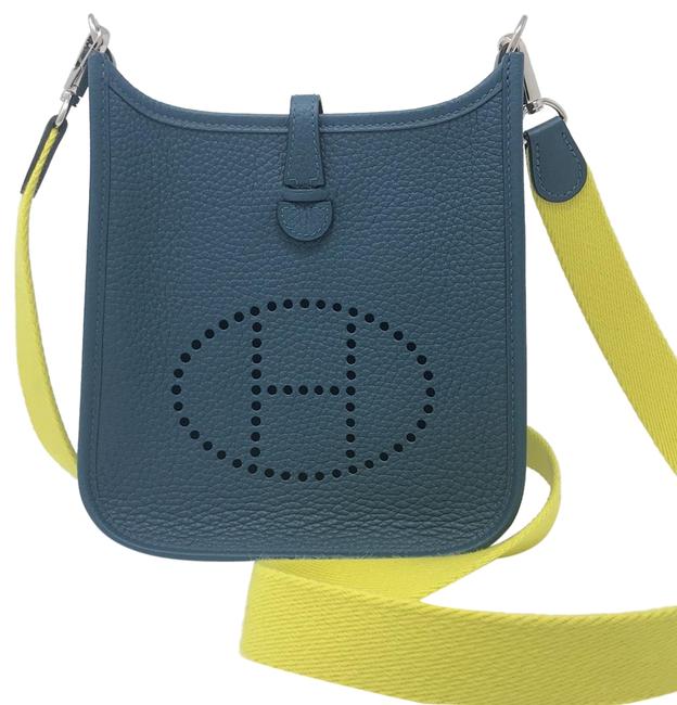 Hermes Evelyne Tpm Rare Clemence Leather Cross Body Bag