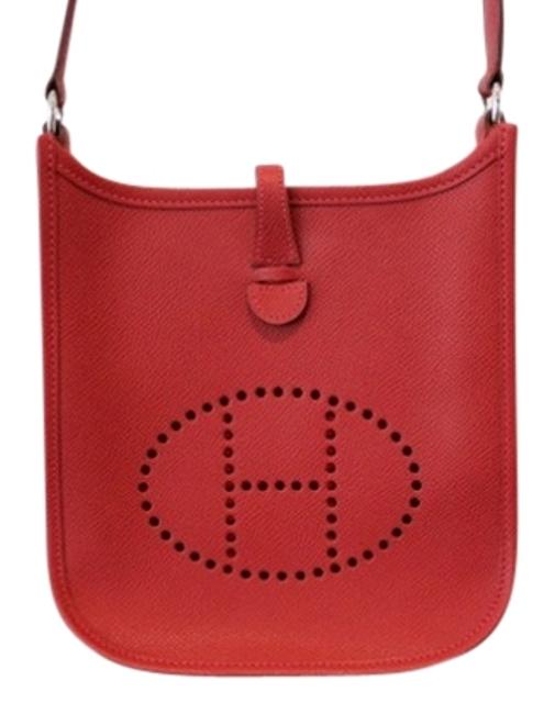 Hermes Evelyne Tpm Rouge Leather Cross Body Bag