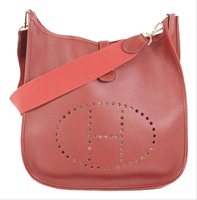 Hermes Evelyne Women's Bordeaux Courchevel Leather Shoulder Bag