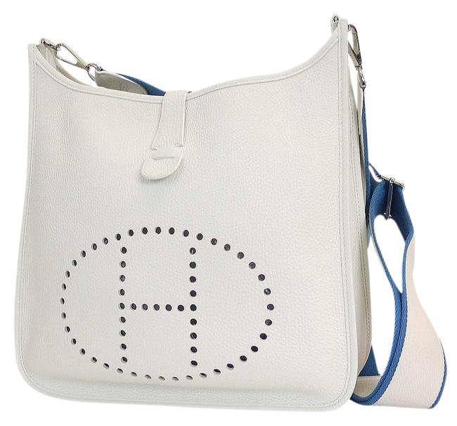 Hermes Shoulder Everlyne 3 Gm Amazon White Clemence Leather Cross Body Bag