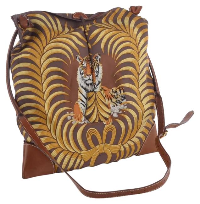 Hermes Fabric/Leather Shoulder Bag