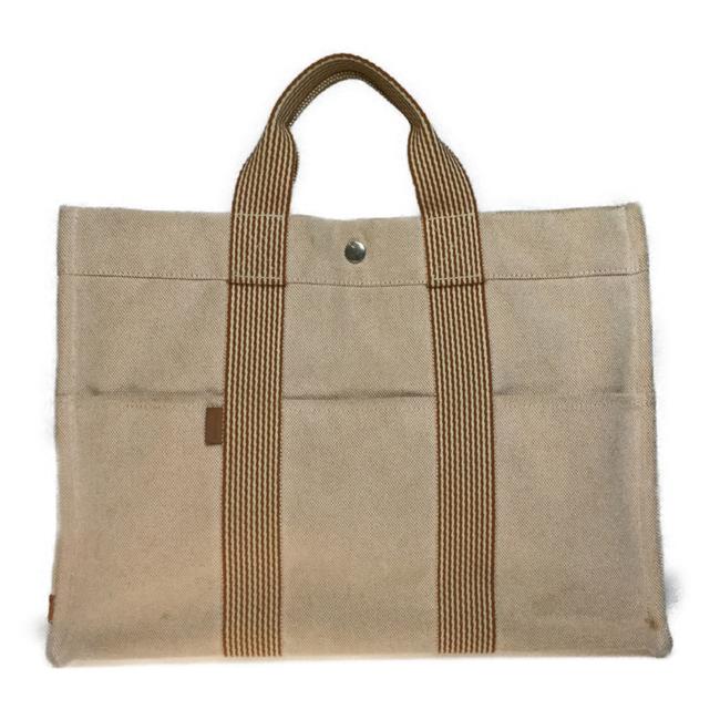 Hermes Fourre Tout Bag New Mm Orange Canvas Tote