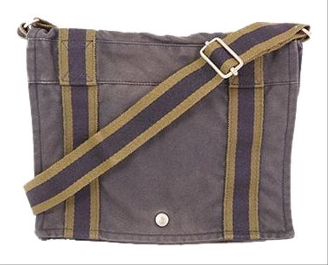 Hermes Fourre Tout Bassas Pm Navy Canvas Shoulder Bag