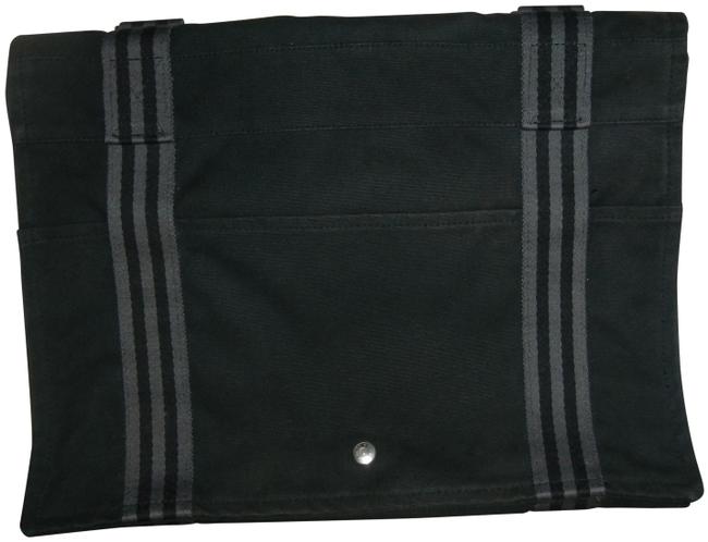 Hermes Fourre Tout Black Canvas Messenger Bag