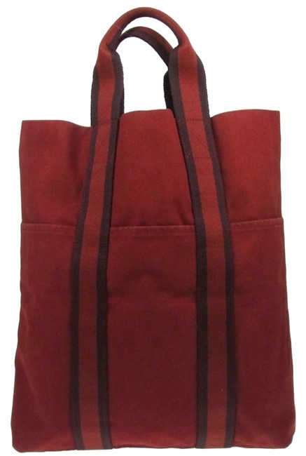 Hermes Fourre Tout Cabas Brown &amp; Black Tote