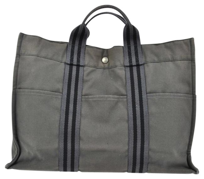 Hermes Fourre Tout Mm Grey Tote