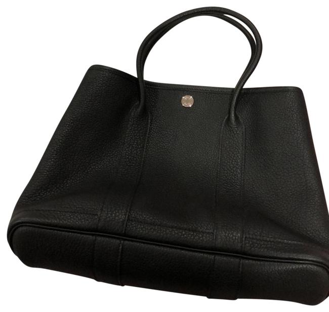Hermes Garden Party 30 Black Tote