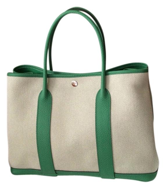 Hermes Garden Party 36 Canvas Tote