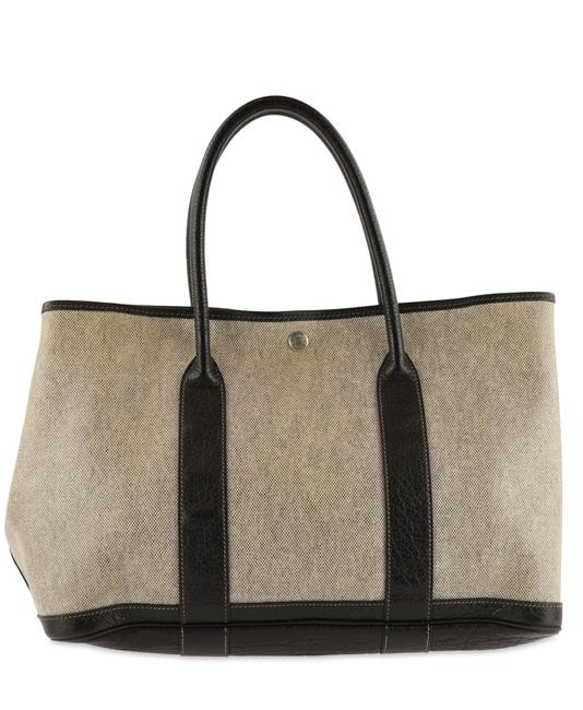 Hermes Garden Party 36 Gray Toile Tote