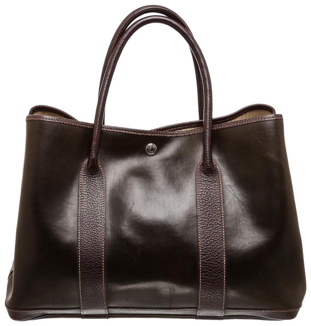 Hermes Garden Party 36 Mm Handbag 305634 Brown Leather Shoulder Bag