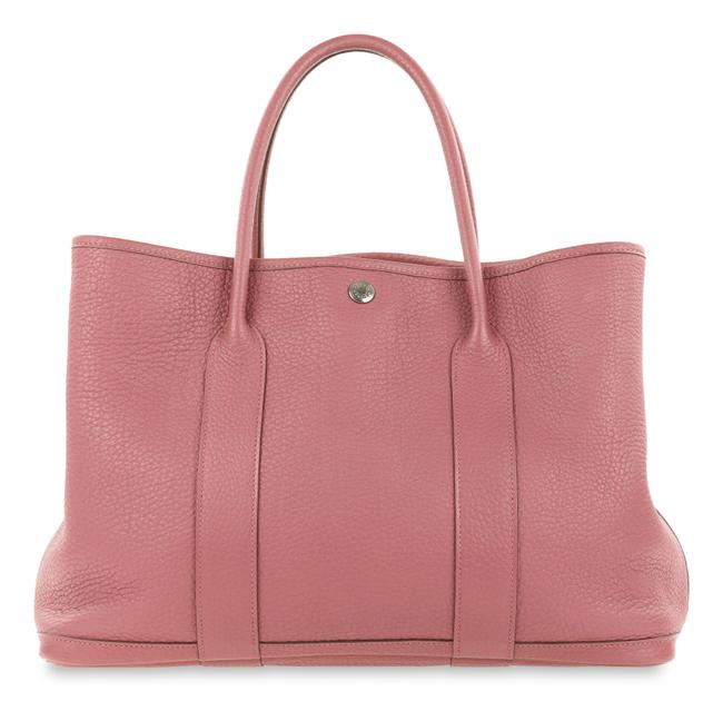Hermes Garden Party 36 Negonda Purple Leather Tote