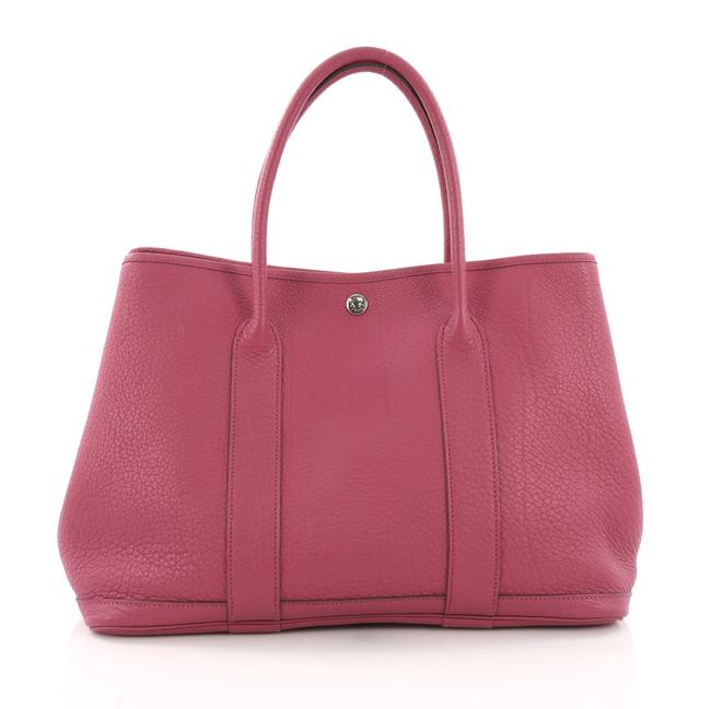 Hermes Garden Party 36 Pink Leather Tote