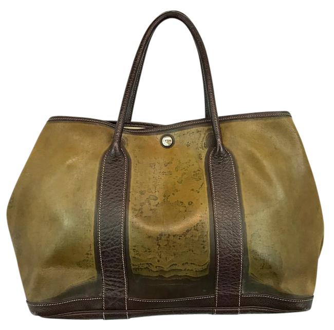 Hermes Garden Party Brown Leather Tote
