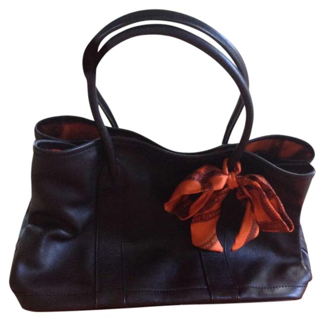 Hermes Garden Party Dark Brown Leather Tote