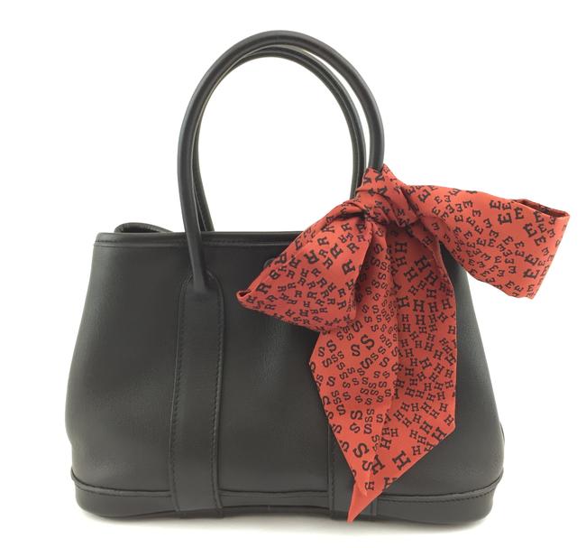 Hermes Garden Party Mini Black Leather Tote