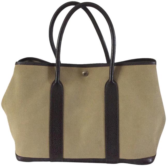 Hermes Garden Party Olive Green Tote