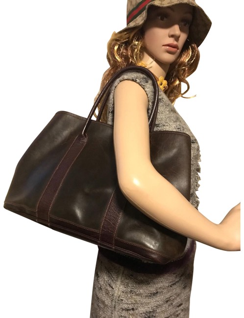 Hermes Garden Party Pm Brown Buffalo Leather Tote