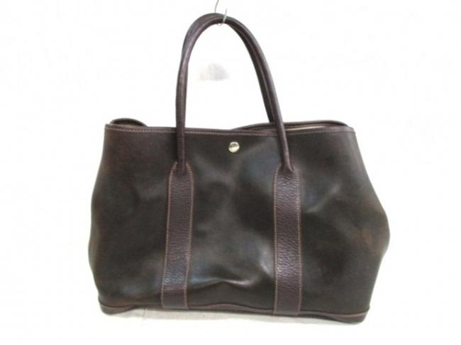 Hermes Garden Party Tote Bordeaux Amazonia Satchel