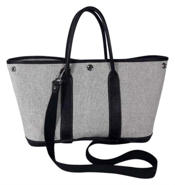 Hermes Garden Party Tpm Gray Canvas Tote