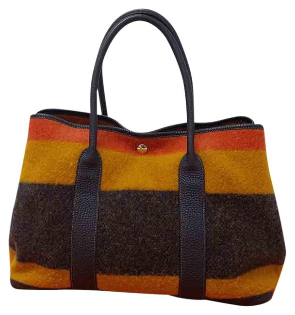 Hermes Garden Party Wool Shoulder Bag