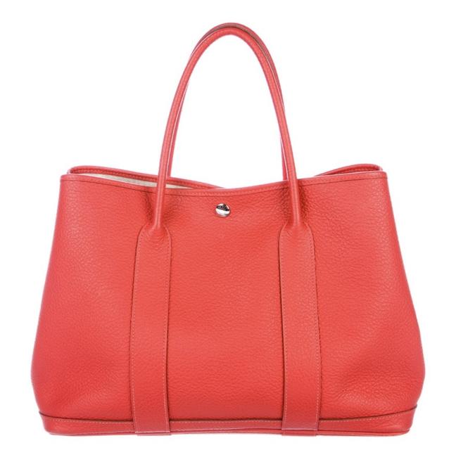 Hermes Garden Party36 Capucine Cowhide Leather Tote
