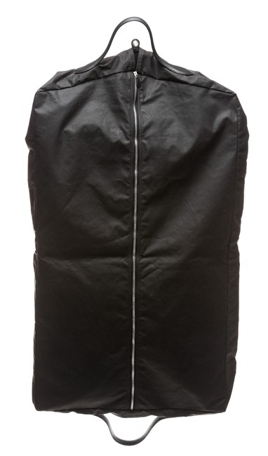 Hermes Garment Black Canvas and Leather Weekend/Travel Bag