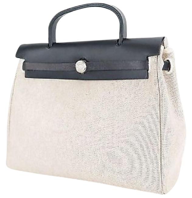 Hermes Herbag Beige Unknown Cloth Tote