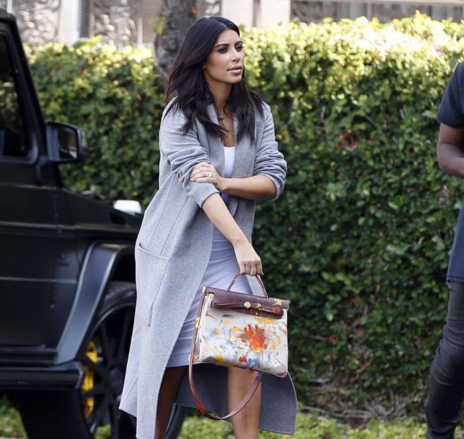 Hermes Herbag Ivory and Black Canvas Leather Satchel