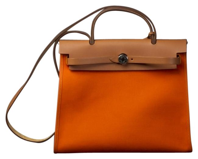 Hermes Herbag Orange Tote