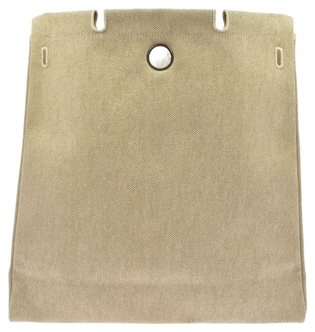 Hermes Herbag Spare Mm Light Silver Beige Toile Tote