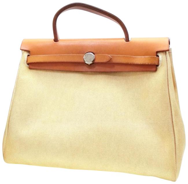 Hermes Herbag Toile Sac A Dos 2 in 1 229733 Beige Canvas Tote