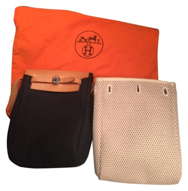 Hermes Herbag Tpm Canvas Cross Body Bag