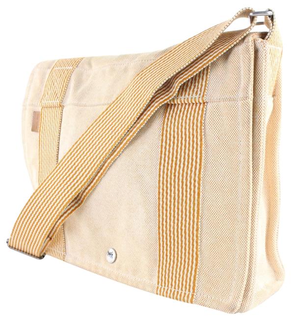 Hermes Herline 224186 Orange Canvas Messenger Bag