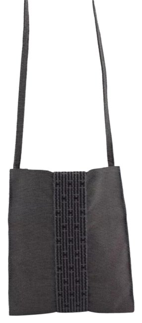 Hermes Herline Blue Canvas Cross Body Bag