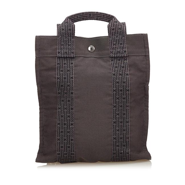 Hermes Herline Pm Blue Fabric X Canvas Backpack