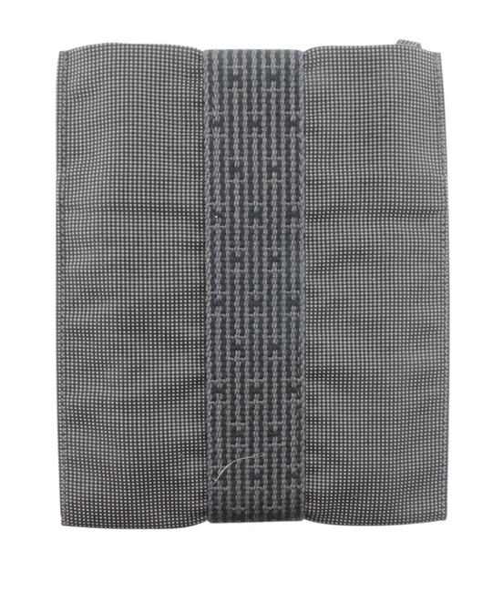 Hermes Herline Pochette 164616 Grey Canvas Cross Body Bag
