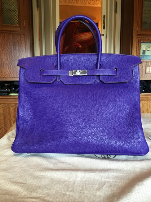 Hermes Iris Leather Satchel