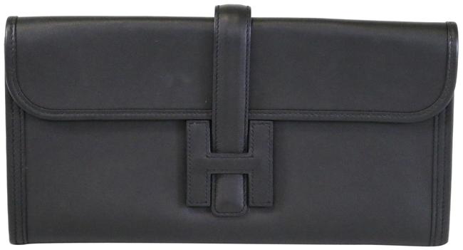 Hermes Jige Elan 29 Black Swift Clutch