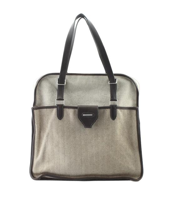 Hermes Cabas Jumping 162711 Tan Canvas Shoulder Bag