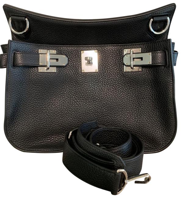 Hermes Jypsiere 31 Black Togo Messenger Bag