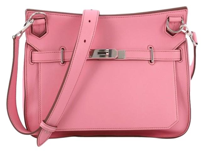 Hermes Jypsiere Handbag Swift 28 Pink Leather Shoulder Bag