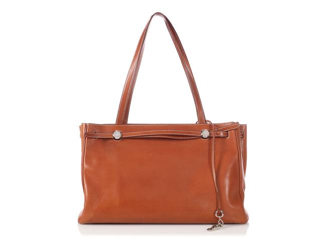 Hermes Kabana 35 Fauve Brown Barenia Leather Tote