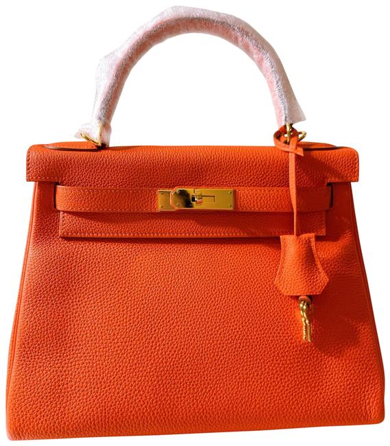 Hermes Kelly 28 Capuccine Satchel