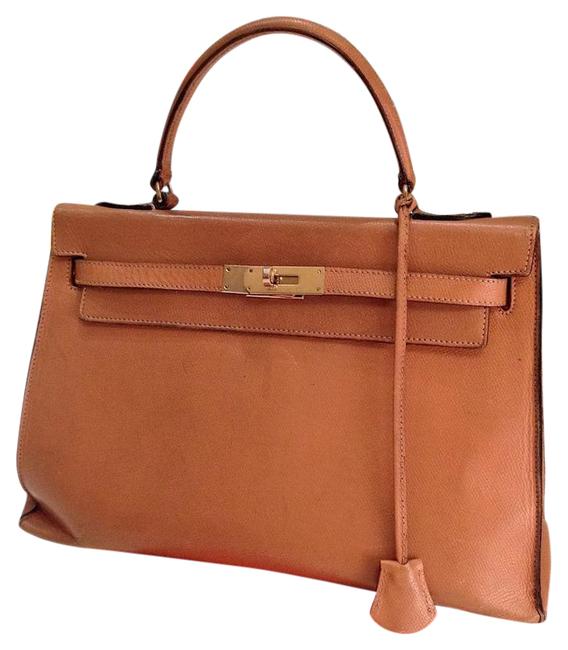 Hermes Kelly 32cm Caramel Leather Tote