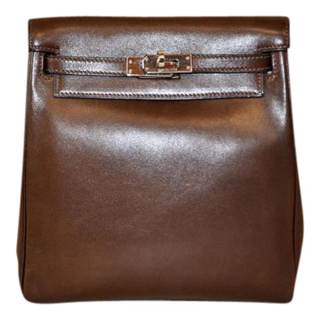 Hermes Kelly Pm Brown Togo Leather Backpack