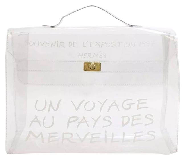 Hermes Kelly Clear Vinyl Beach Bag