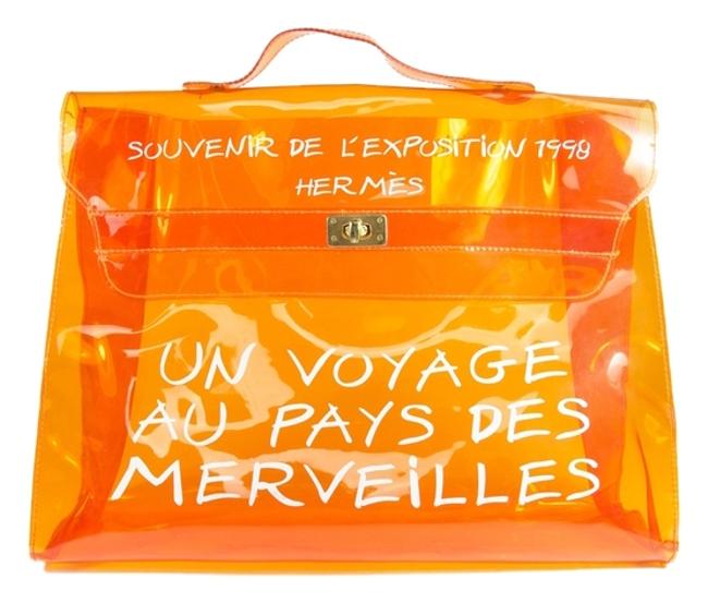 Hermes Kelly Orange Clear 174110 Htl13 Satchel