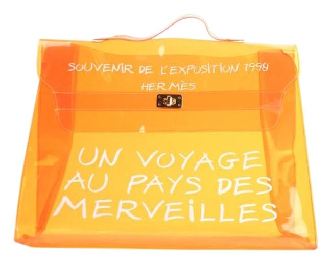 Hermes Kelly Orange Clear 91her926 Satchel