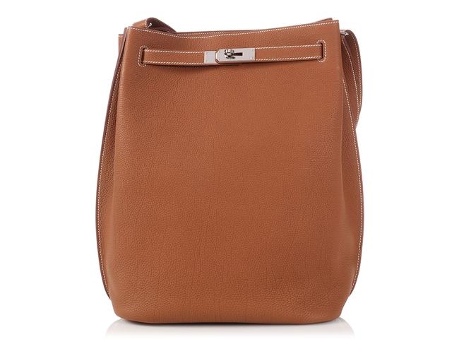 Hermes Kelly So 26 Gold Togo Satchel
